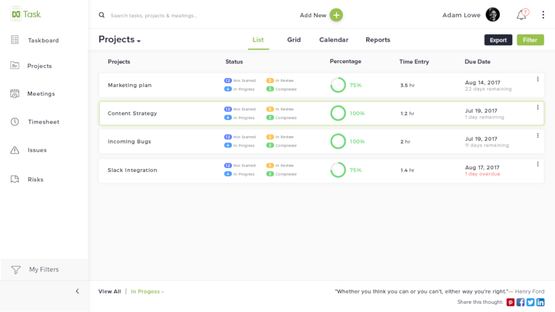 nTasks