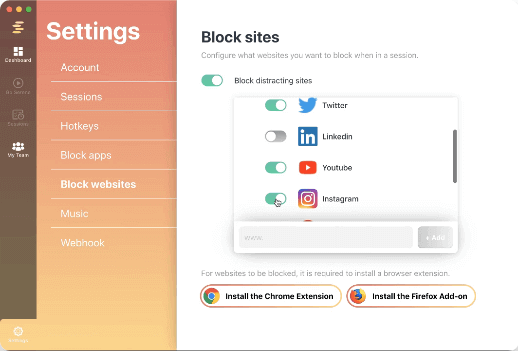 Serene: Website/App Blocking