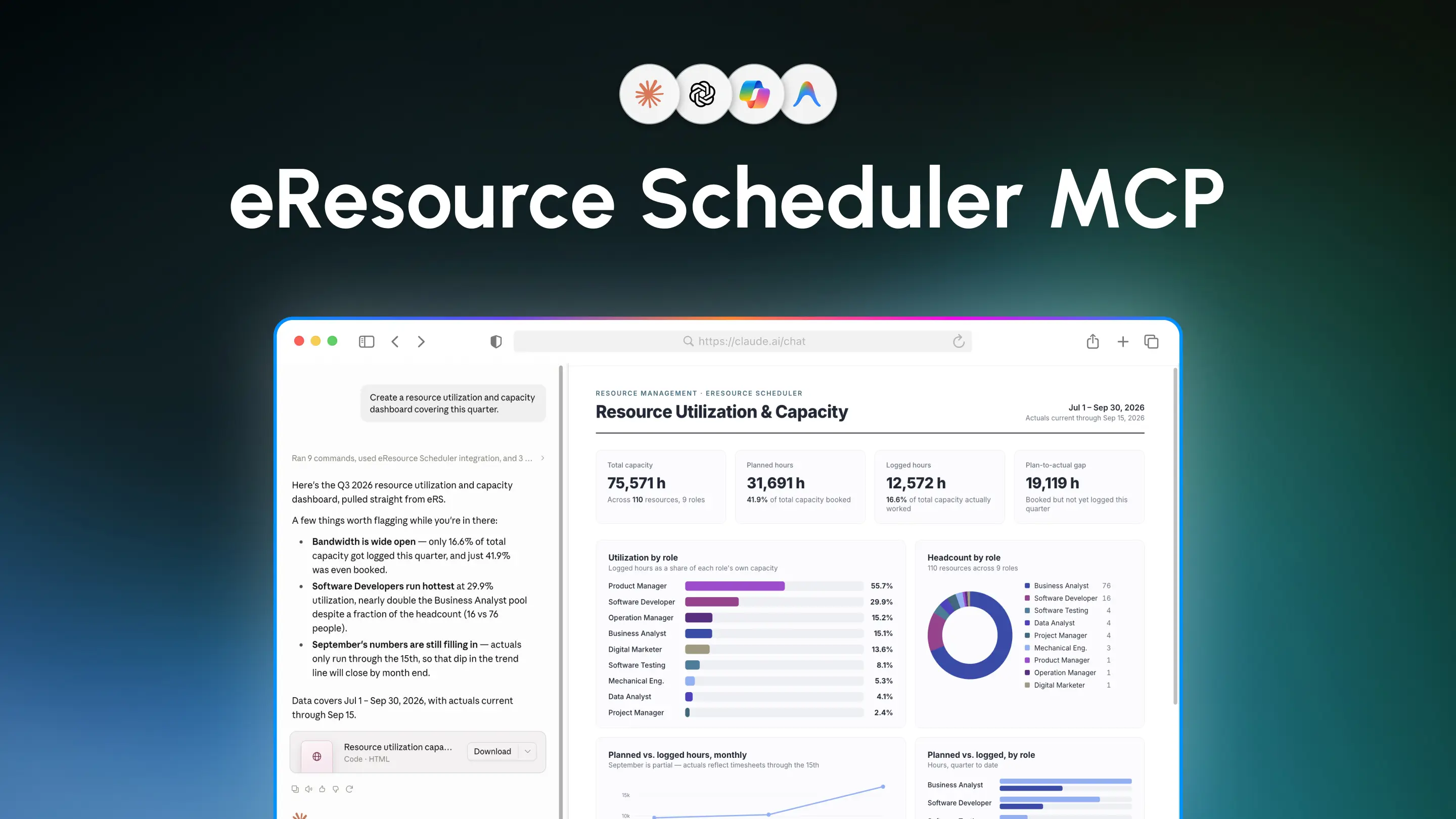 eResource Scheduler MCP connected to ChatGPT, Claude, Copilot, Cursor and more